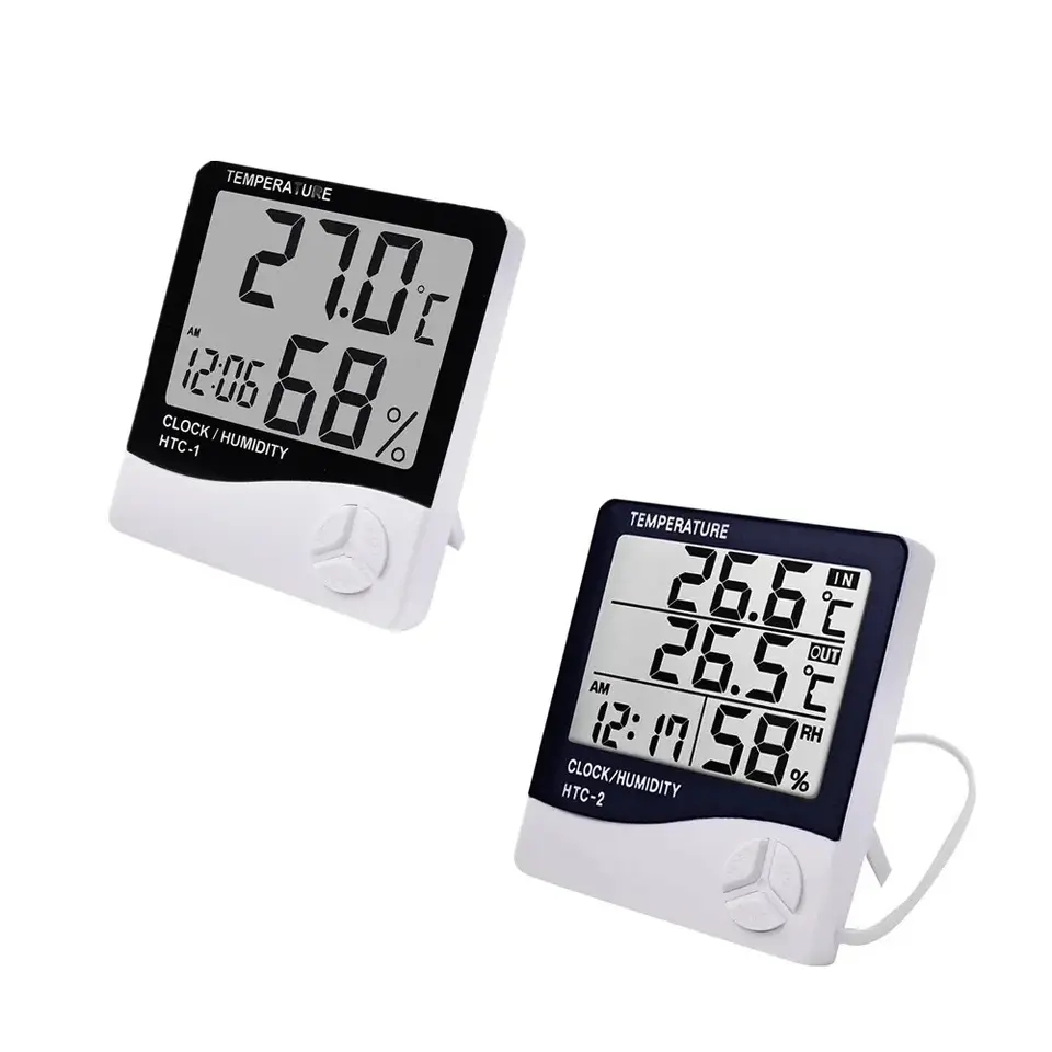 Home Automation Industry - Termômetro Digital LCD Interno e Higrômetro,