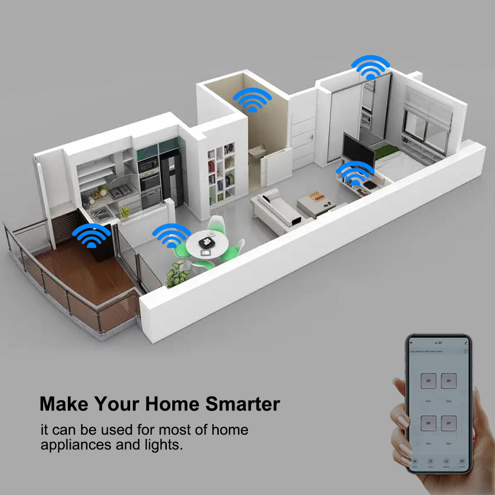 4ch wifi/zigbee relé inteligen - Home Automation Diy avaliação e preço